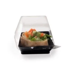 Fineline Settings 6201-L Tiny Temptations PET Dome Lid 2-1/4" X 2-1/4" - 1000 Pcs