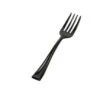 Fineline Settings 6500-BK Tiny Temptations Tiny Tines Black Plastic Tasting Fork 4" - 80 Doz 1 Fineline Settings 6500-BK Tiny Temptations Tiny Tines Black Plastic Tasting Fork 4" - 80 Doz -Dixie Shop Fineline Settings 6500 Tiny Temptations Plastic Tiny Forks 4 80 doz 39653 medium