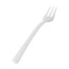 Fineline Settings 6500-WH Tiny Temptations Tiny Tines White Plastic Tasting Fork 4" - 80 Doz -Dixie Shop Fineline Settings 6500 WH Tiny Temptations Tiny Tines White Plastic Tasting Fork 4 quot 80 doz 315337 medium
