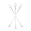 Fineline Settings 6510-CL Tiny Temptations Clear Plastic Mini Cocktail Fork 6" - 400 Pcs 1 Fineline Settings 6510-CL Tiny Temptations Clear Plastic Mini Cocktail Fork 6" - 400 Pcs -Dixie Shop Fineline Settings 6510 CL Tiny Temptations Clear Plastic Mini Cocktail Fork 6 quot 400 pcs 315342 medium