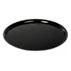 Fineline Settings 7801-BK Platter Pleasers Supreme Black Round Plastic Serving Tray 18" - 25 Pcs -Dixie Shop Fineline Settings 7801 BK Platter Pleasers Supreme Black Round Plastic Serving Tray 18 quot 25 pcs 315270 medium