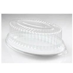 Fineline Settings 9515-L Platter Pleasers Clear Plastic Oval Dome Lid 8" X 12" - 50 Pcs