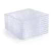Fineline Settings B6200 -BK Tiny Temptations Clear Square Plastic Tiny Tray 3" X 3" - 200 Pcs 2 Fineline Settings B6200 -BK Tiny Temptations Clear Square Plastic Tiny Tray 3" X 3" - 200 Pcs -Dixie Shop Fineline Settings B6200 BK Tiny Temptations Clear Square Plastic Tiny Tray 3 quot x 3 quot 200 pcs 315327 medium