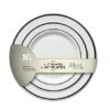 Fineline Settings BB507 Silver Splendor White Plastic Plates Party Combo - 256 Pcs -Dixie Shop Fineline Settings BB507 Silver Splendor White Plastic Plates Party Combo 256 pcs 144681 medium