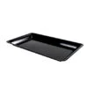 Fineline Settings RC471.BK Platter Pleasers Black Rectangular Plastic Serving Tray 10" X 8" - 25 Pcs -Dixie Shop Fineline Settings RC471 BK Platter Pleasers Black Rectangular Plastic Serving Tray 10 quot x 8 quot 25 pcs 315242 medium