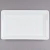 Fineline Settings RC473.WH Platter Pleasers White Rectangular Plastic Serving Tray 12" X 18" - 20 Pcs -Dixie Shop Fineline Settings RC473 WH Platter Pleasers White Rectangular Plastic Serving Tray 12 quot x 18 quot 20 pcs 315244 medium