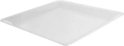 Fineline Settings SQ4010.CL Platter Pleasers Clear Square Plastic Serving Tray 10" X 10" - 25 Pcs