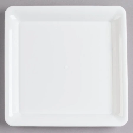Fineline Settings SQ4212.WH Platter Pleasers White Square Plastic Tray 12" X 12" - 25 Pcs 3 Fineline Settings SQ4212.WH Platter Pleasers White Square Plastic Tray 12" X 12" - 25 Pcs