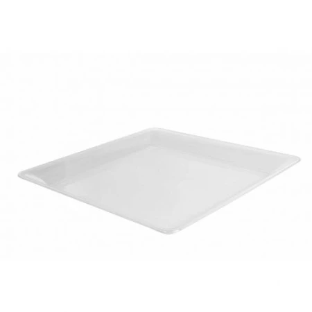 Fineline Settings SQ4414.CL Platter Pleasers Clear Square Plastic Serving Tray 14" X 14" - 25 Pcs 3 Fineline Settings SQ4414.CL Platter Pleasers Clear Square Plastic Serving Tray 14" X 14" - 25 Pcs