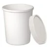 Dart White Flexstyle Double Poly Food Containers With Lids, 32 Oz., 250 Sets/Carton 2 Dart White Flexstyle Double Poly Food Containers With Lids, 32 Oz., 250 Sets/Carton -Dixie Shop Flexstyle Double Poly Food Combo Pack 32 oz White 25 Pack 10 Packs Carton 295048 medium