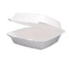 Dart Foam Hinged Lid Container, 8-3/8" X 7-7/8" X 3-1/4" 200/Carton -Dixie Shop Foam Container Hinged Lid 1 Comp 8 3 8 x 7 7 8 x 3 1 4 200 Carton 294748 medium