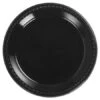 Chinet Black Heavyweight Plastic Plates, 10 1/4", 500/Carton