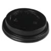 Black Hot Cup Lids, Fits 10-20 Oz. Cups, 1000/Carton 1 Black Hot Cup Lids, Fits 10-20 Oz. Cups, 1000/Carton -Dixie Shop Hot Cup Lids Fits 10 20 oz Hot Cups Black 1000 Carton 294144 medium