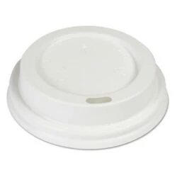 White Hot Cup Lids, Fits 8 Oz. Cups, 1000/Carton