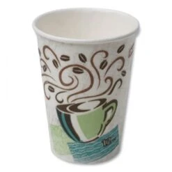 Dixie Paper Hot Cups, Paper, 12 Oz., Coffee Dreams Design, 50/Pack
