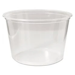 Microwavable Deli Containers, 16 Oz, Clear, 500/Carton