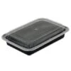 VERSAtainers, Black/Clear, 28 Oz., 7-1/4" X 5" X 1-1/2", 150/Carton 1 VERSAtainers, Black/Clear, 28 Oz., 7-1/4" X 5" X 1-1/2", 150/Carton -Dixie Shop Pactiv VERSAtainers Black Clear 28 oz 7 1 4 x 5 x 1 1 2 150 Carton 302783 medium