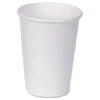 Dixie White Hot Paper Cups, Hot, 12 Oz., White, 50/Sleeves, 20 Sleeves/Carton -Dixie Shop Paper Cups Hot 12 oz White 50 Bag 295274 medium