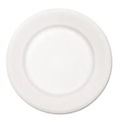 Paper Dinnerware, Plate, 10 1/2" Dia, White, 500/Carton