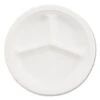 Paper Dinnerware, Plate, 6" Dia, White, 1000/Carton -Dixie Shop Paper Dinnerware Plate 6 dia White 1000 Carton 324797 medium