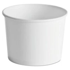 Chinet White Paper Food Containers, 64 Oz., 250/Carton