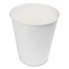 White Paper Hot Cups, 8 Oz., 1000/Carton 1 White Paper Hot Cups, 8 Oz., 1000/Carton -Dixie Shop Paper Hot Cups 8 oz White 20 Cups Sleeve 50 Sleeves Carton 294338 medium