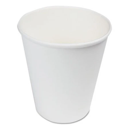 White Paper Hot Cups, 8 Oz., 1000/Carton 3 White Paper Hot Cups, 8 Oz., 1000/Carton