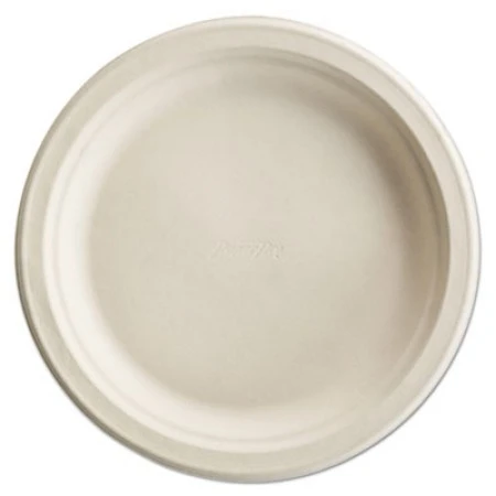 Paper Pro Round Plates, 8 3/4", White, 125/Pack 3 Paper Pro Round Plates, 8 3/4", White, 125/Pack
