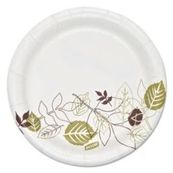 Dixie Pathways Soak Proof Shield Heavyweight Paper Plates, 5 7/8" Dia, 125/Pack