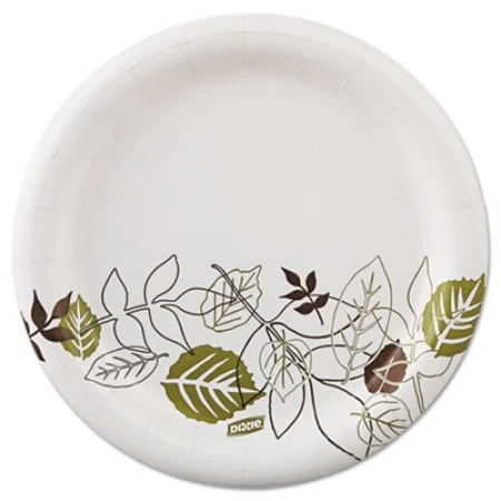 Dixie Pathways Soak-Proof Shield Mediumweight Paper Plates, 6 7/8", Grn/Burg, 125/Pk 3 Dixie Pathways Soak-Proof Shield Mediumweight Paper Plates, 6 7/8", Grn/Burg, 125/Pk