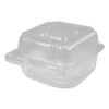 Plastic Clear Hinged Containers, 6 X 6, 21 Oz., 500/Carton 2 Plastic Clear Hinged Containers, 6 X 6, 21 Oz., 500/Carton -Dixie Shop Plastic Clear Hinged Containers 6 x 6 21 oz Clear 500 Carton 295513 medium