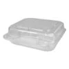 Plastic Clear Hinged Containers, 8 X 8, 3-Compartment, 5 Oz./5 Oz./15 Oz., 250/Carton -Dixie Shop Plastic Clear Hinged Containers 8 x 8 3 Compartment 5 oz 5 oz 15 oz Clear 250 Carton 295516 medium