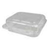 Plastic Clear Hinged Containers, 8 X 8, 50 Oz., Clear, 250/Carton 1 Plastic Clear Hinged Containers, 8 X 8, 50 Oz., Clear, 250/Carton -Dixie Shop Plastic Clear Hinged Containers 8 x 8 50 oz Clear 250 Carton 295517 medium