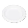 White Plastic Dinnerware Plates, 6", 125/ Carton -Dixie Shop Plastic Dinnerware Plates 6 dia White 125 Pack 301062 medium
