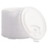 Dixie Plastic Lids For Hot Drink Cups, 12 & 16 Oz., White, 1000/Carton -Dixie Shop Plastic Lids for Hot Drink Cups 12 16oz White 1000 Carton 295413 medium