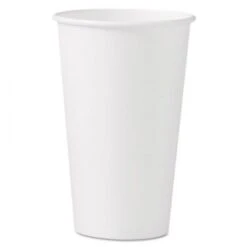 Dart Polycoated Hot Paper Cups, 16 Oz. White - 1000 Pcs