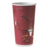 Dart Polycoated Hot Paper Cups, 20 Oz. Bistro Design - 600 Pcs -Dixie Shop Polycoated Hot Paper Cups 20 oz Bistro Design 600 Carton 294965 medium