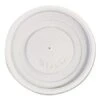Dart Polystyrene Vented Hot Cup Lids, 4 Oz. Cups, White - 1000 Pcs -Dixie Shop Polystyrene Vented Hot Cup Lids 4oz Cups White 100 Pack 10 Packs Carton 295113 medium