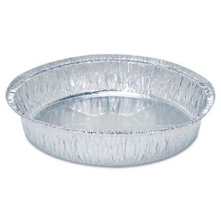Round Aluminum To-Go Containers, 9" Dia., 500/Carton 3 Round Aluminum To-Go Containers, 9" Dia., 500/Carton