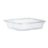 Dart SafeSeal Tamper-Resistant, Tamper-Evident Deli Containers With Flat Lid, 35 Oz. Clear, - 200 Pcs -Dixie Shop SafeSeal Tamper Resistant Tamper Evident Deli Containers with Flat Lid 35 oz Clear 200 Carton 294808 medium