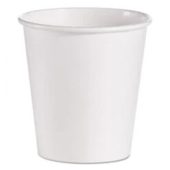 Dart Single-Sided Poly Paper Hot Cups, 10 Oz. White - 1000 Pcs