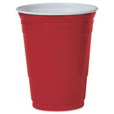 Dart Plastic Party Cold Cups, 16 Oz. Red, - 50/Pack 3 Dart Plastic Party Cold Cups, 16 Oz. Red, - 50/Pack