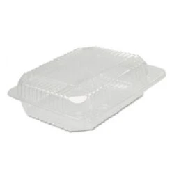 Dart StayLock Clear Plastic Hinged Lid Containers, 6" X 2 1/10" X 7", - 250 Pcs