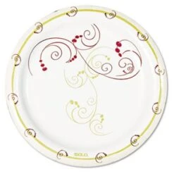 Dart Symphony Mediumweight Paper Plate, 6", Tan - 1000 Pcs