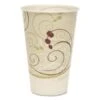 Dart Symphony Treated-Paper Cold Cups, 12 Oz. - 2000 Pcs -Dixie Shop Symphony Treated Paper Cold Cups 12oz White Beige Red 100 Bag 20 Bags Carton 295086 medium