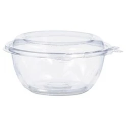 Dart Tamper-Resistant, Tamper-Evident Clear Bowls With Dome Lid, 12 Oz. - 240 Pcs