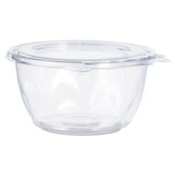Dart Tamper-Resistant, Tamper-Evident Clear Bowls With Flat Lid, 16 Oz. - 240 Pcs