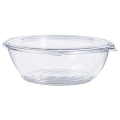 Dart Tamper-Resistant, Tamper-Evident Clear Bowls With Flat Lid, 48 Oz. - 100 Pcs