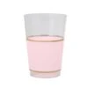 TigerChef Blush And Gold Band Plastic Cups 12 Oz. - 10 Pcs -Dixie Shop TigerChef Blush and Gold Rim Plastic Cups 12 oz 10 pcs 313050 medium