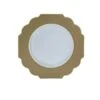 TigerChef Clear Gold Round Scalloped Rim Plastic Appetizer Plate 8" - 10 Pcs 1 TigerChef Clear Gold Round Scalloped Rim Plastic Appetizer Plate 8" - 10 Pcs -Dixie Shop TigerChef Clear Gold Round Scalloped Gold Rim Plastic Appetizer Plate 8 quot 10 pcs 313120 medium